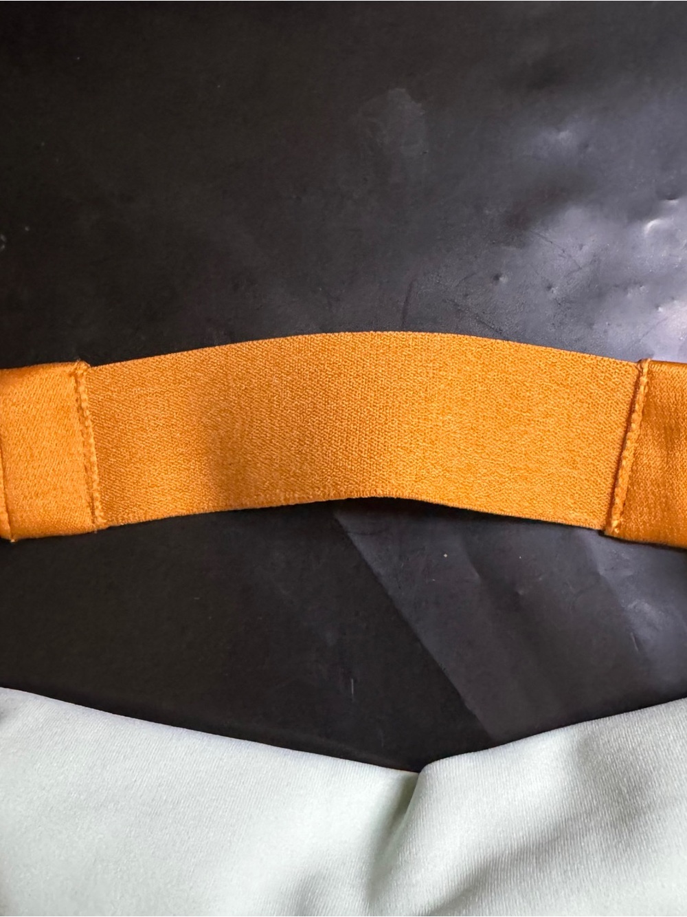 NWOT lululemon athletica Reversible Headband in Mustard Yellow & Light Blue - Picture 5 of 5